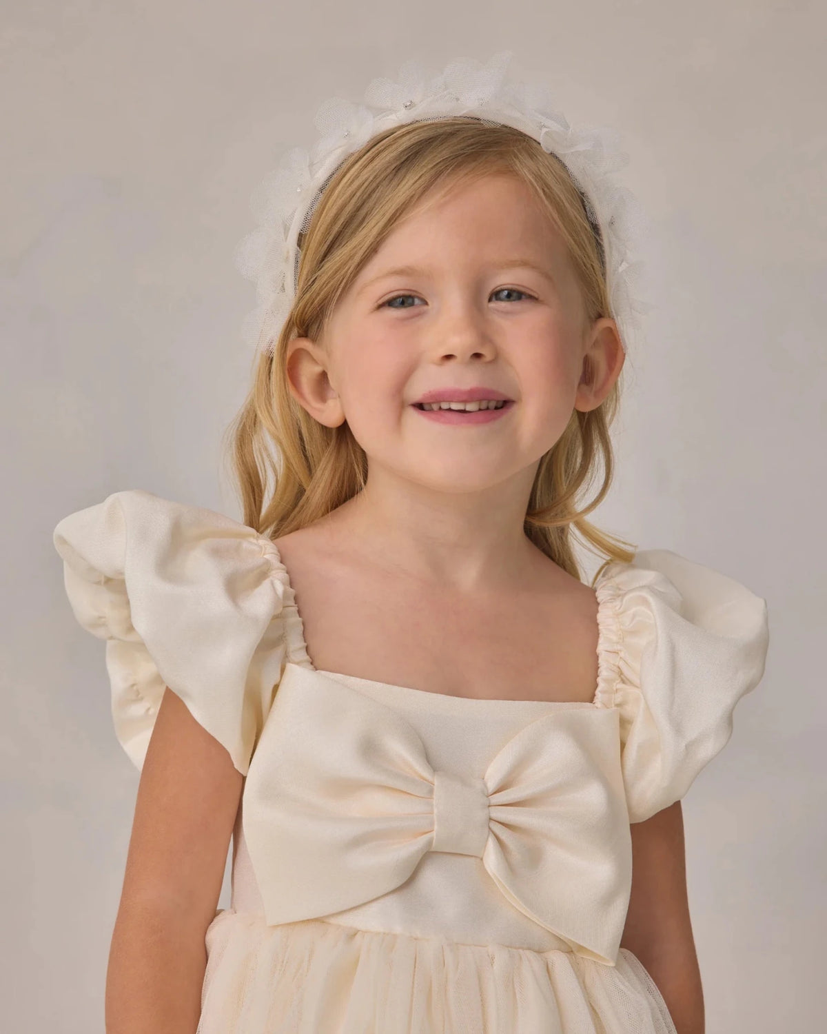 Noralee Madeline Dress - Ivory | HONEYPIEKIDS