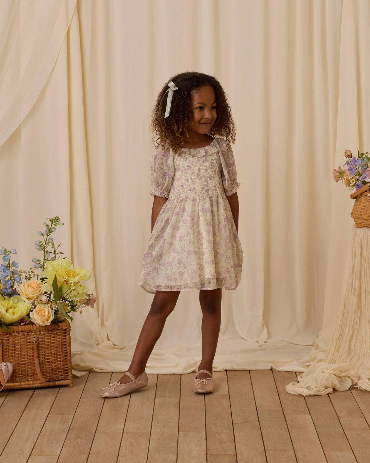 D*i様 Apolina NORA DRESS LAVENDER NoraLee Millie Dress In Lavender Field | HONEYPIEKIDS