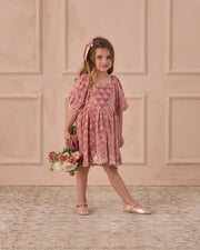 NoraLee Nina Dress - Lipstick Hearts | HONEYPIEKIDS