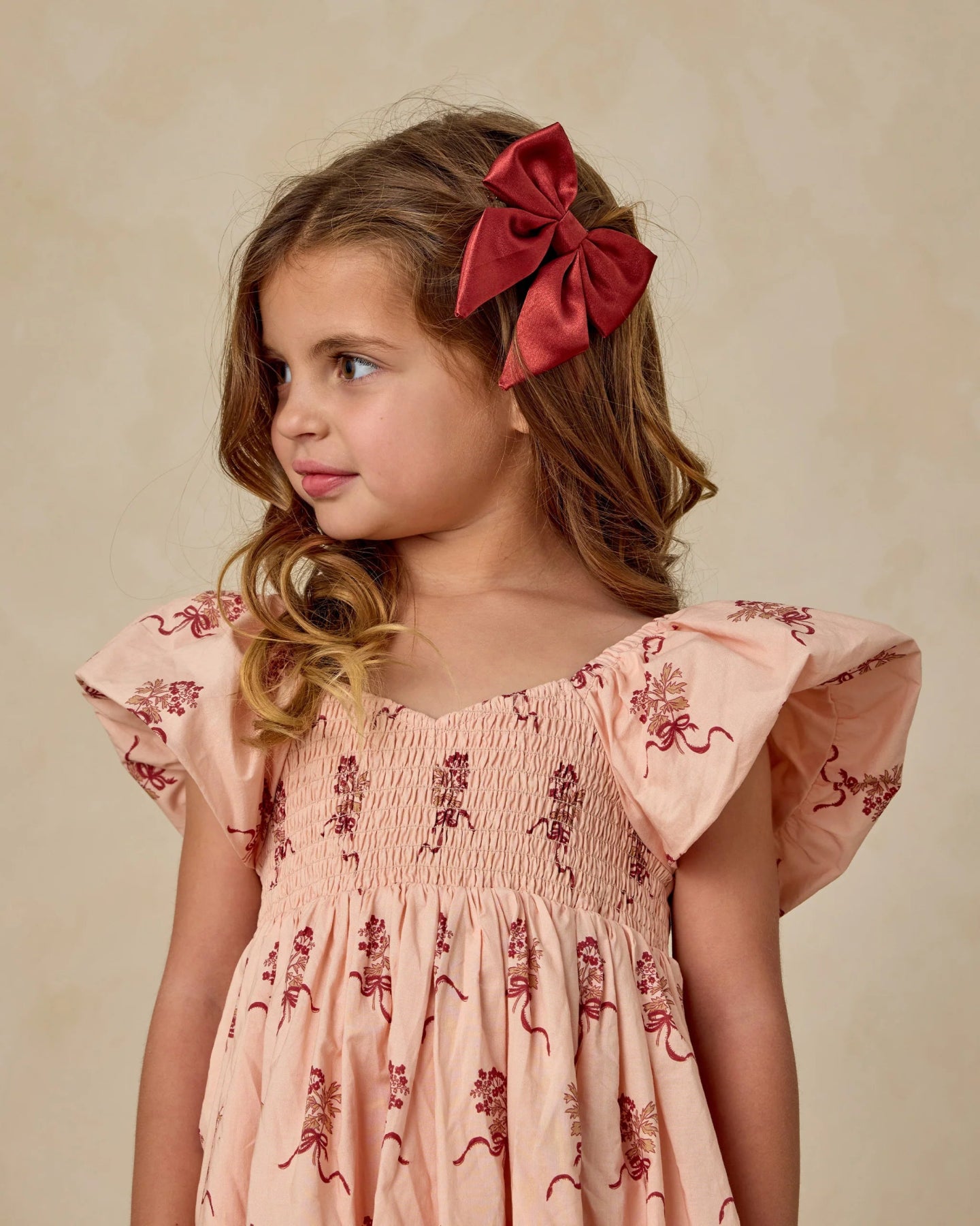 NoraLee Norah Hair Bow in RUBY | HONEYPIEKIDS