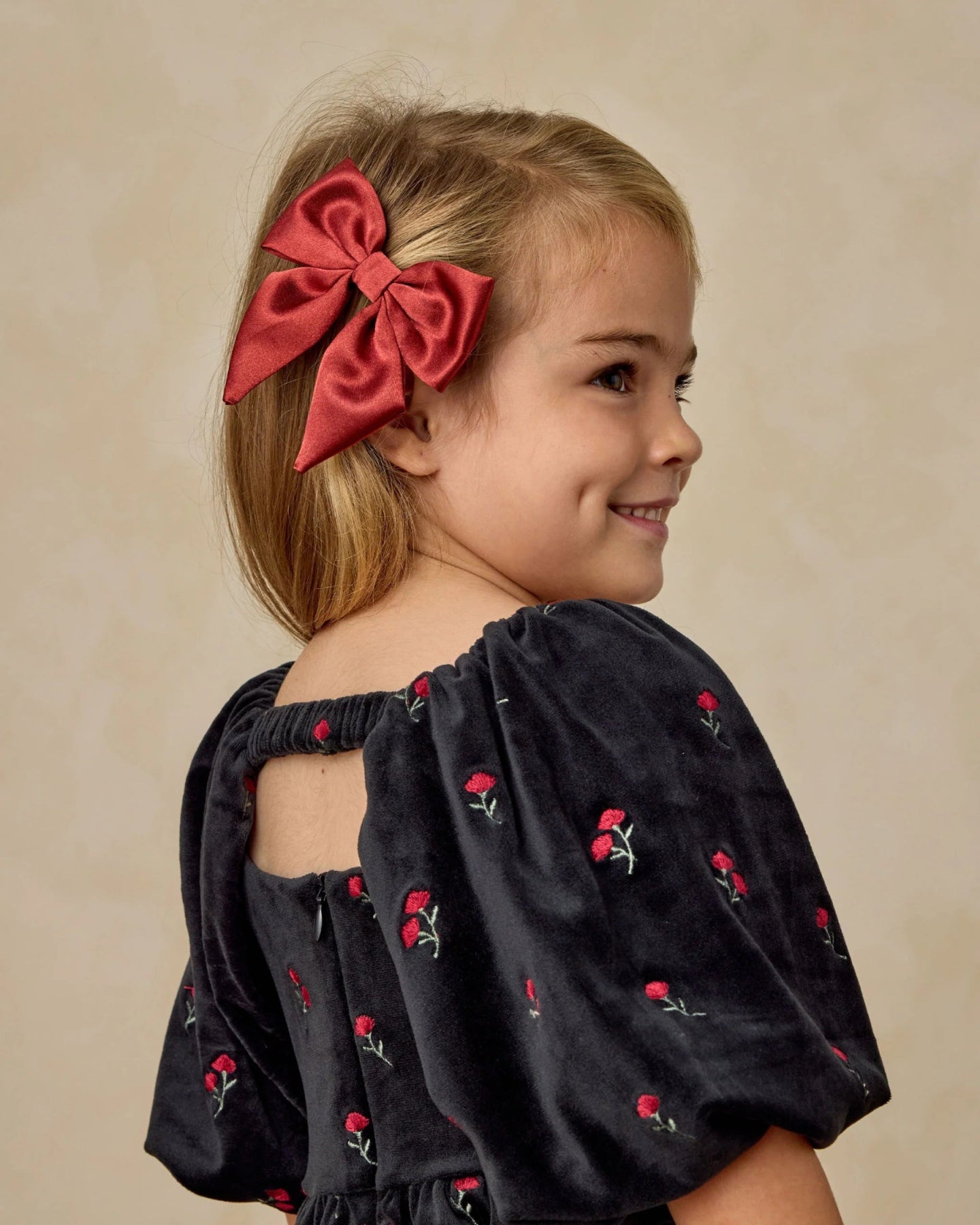 NoraLee Norah Hair Bow in RUBY | HONEYPIEKIDS | Girls Hair Bows