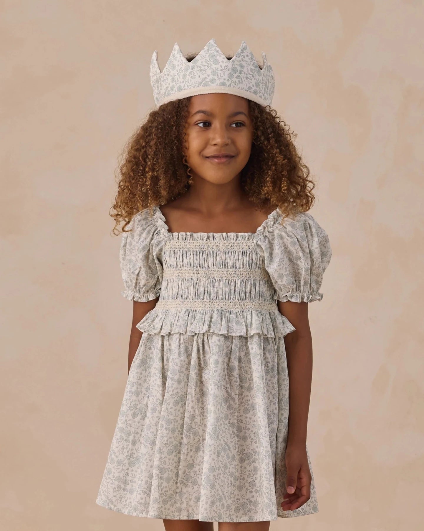 NoraLee Olivia Dress - SKY FLORAL | HONEYPIEKIDS