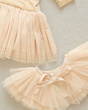 Noralee Thea Leotard Tutu Dress - Antique and Noralee Tulle Ruffle Collar  - HONEYPIEKIDS