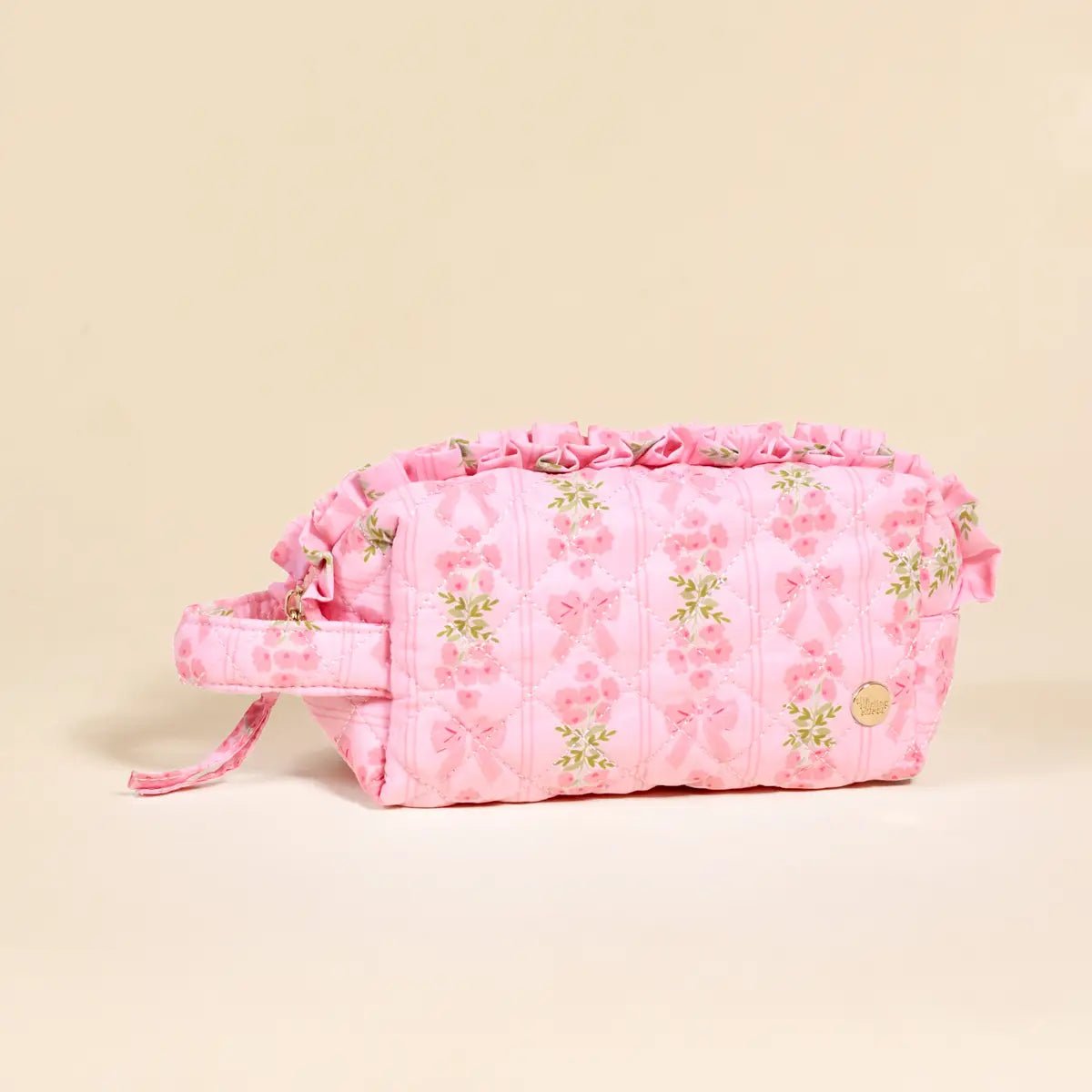 Oh So Fancy PINK Essentials Quilted Cosmetic Pouch | HONEYPIEKIDS