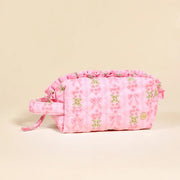 Oh So Fancy PINK Essentials Quilted Cosmetic Pouch | HONEYPIEKIDS