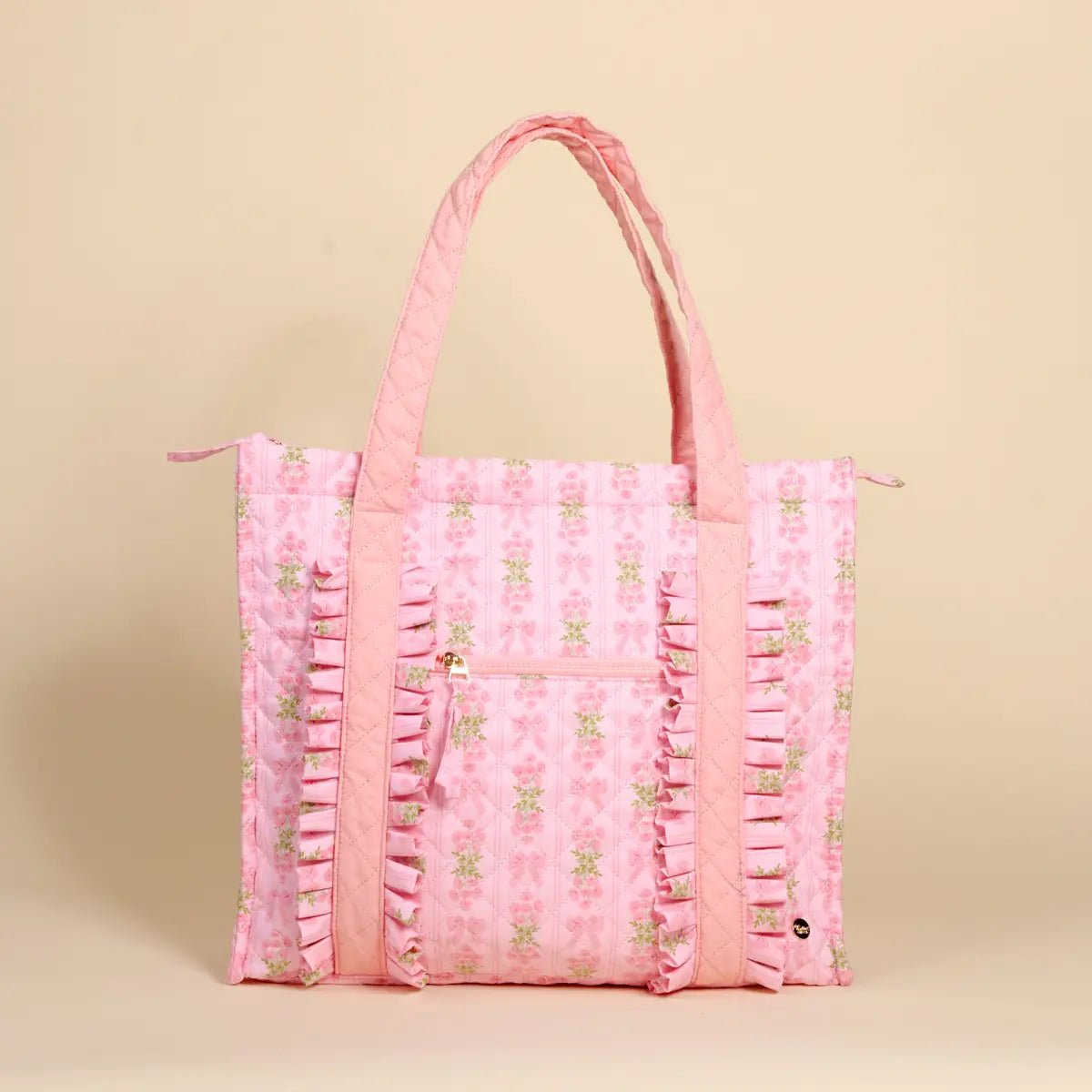 Oh So Fancy PINK Everyday Quilted Tote Bag | HONEYPIEKIDS 