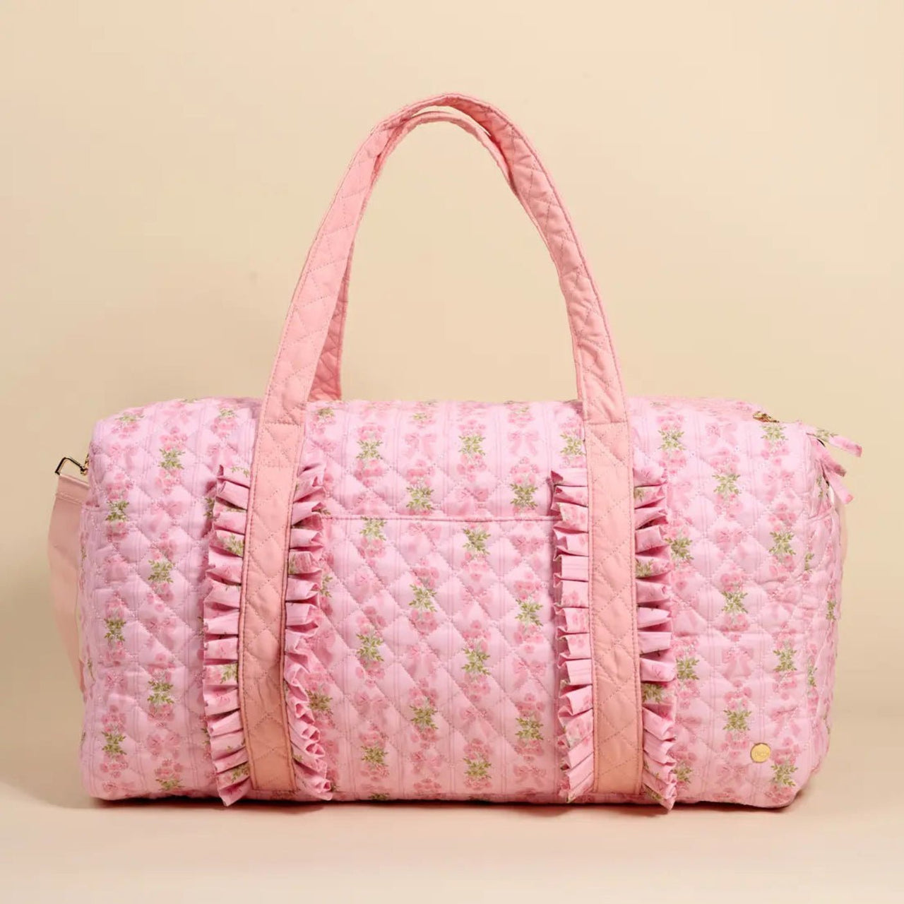 Oh So Fancy PINK Quilted Weekender Duffle Bag | HONEYPIEKIDS 