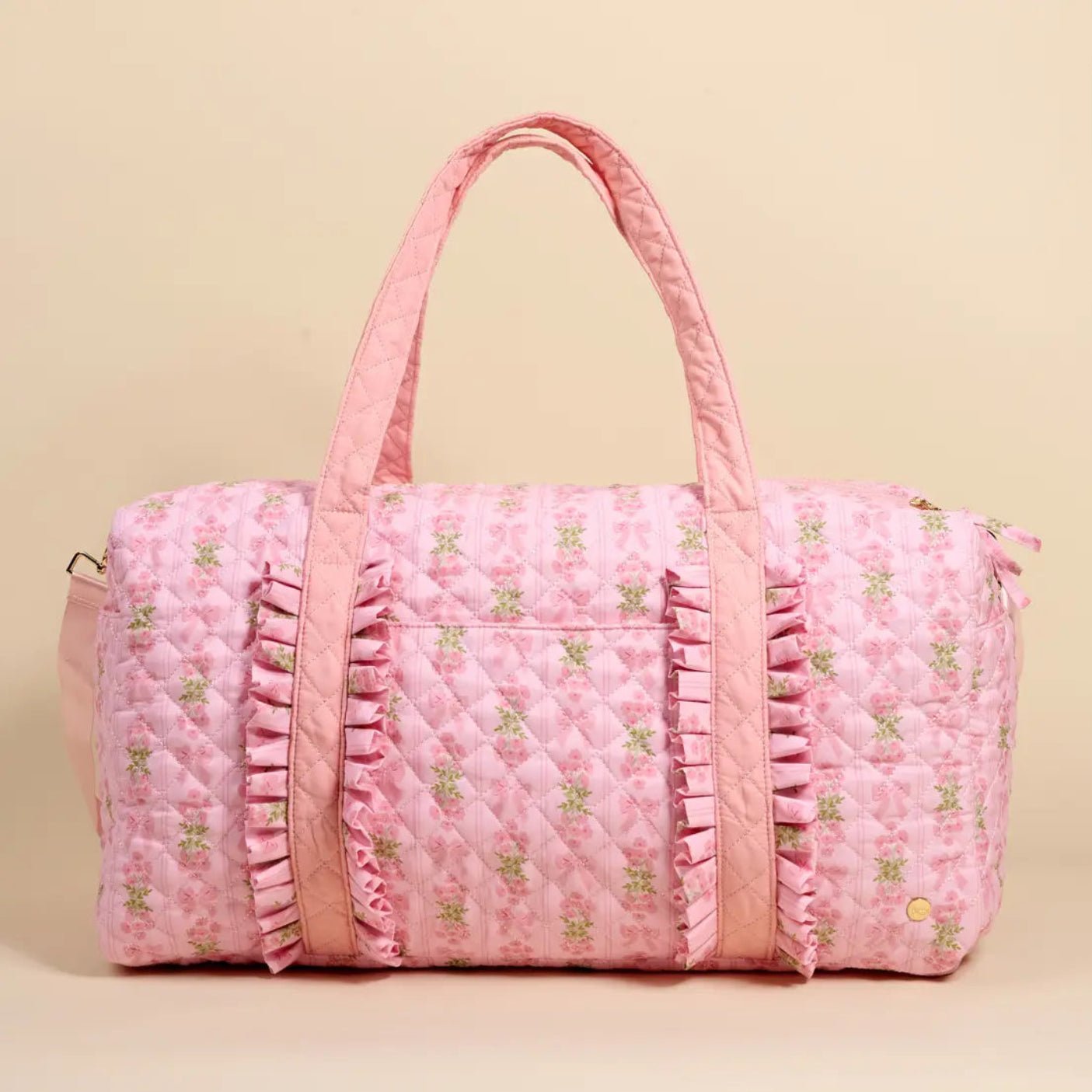 Oh So Fancy PINK Quilted Weekender Duffle Bag | HONEYPIEKIDS 