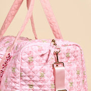 Oh So Fancy PINK Quilted Weekender Duffle Bag | HONEYPIEKIDS 