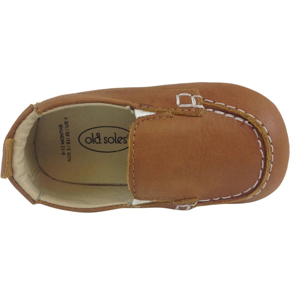 Old Soles Australia Baby Boys Luxury Tan Leather Boat Shoes | HONEYPIEKIDS 