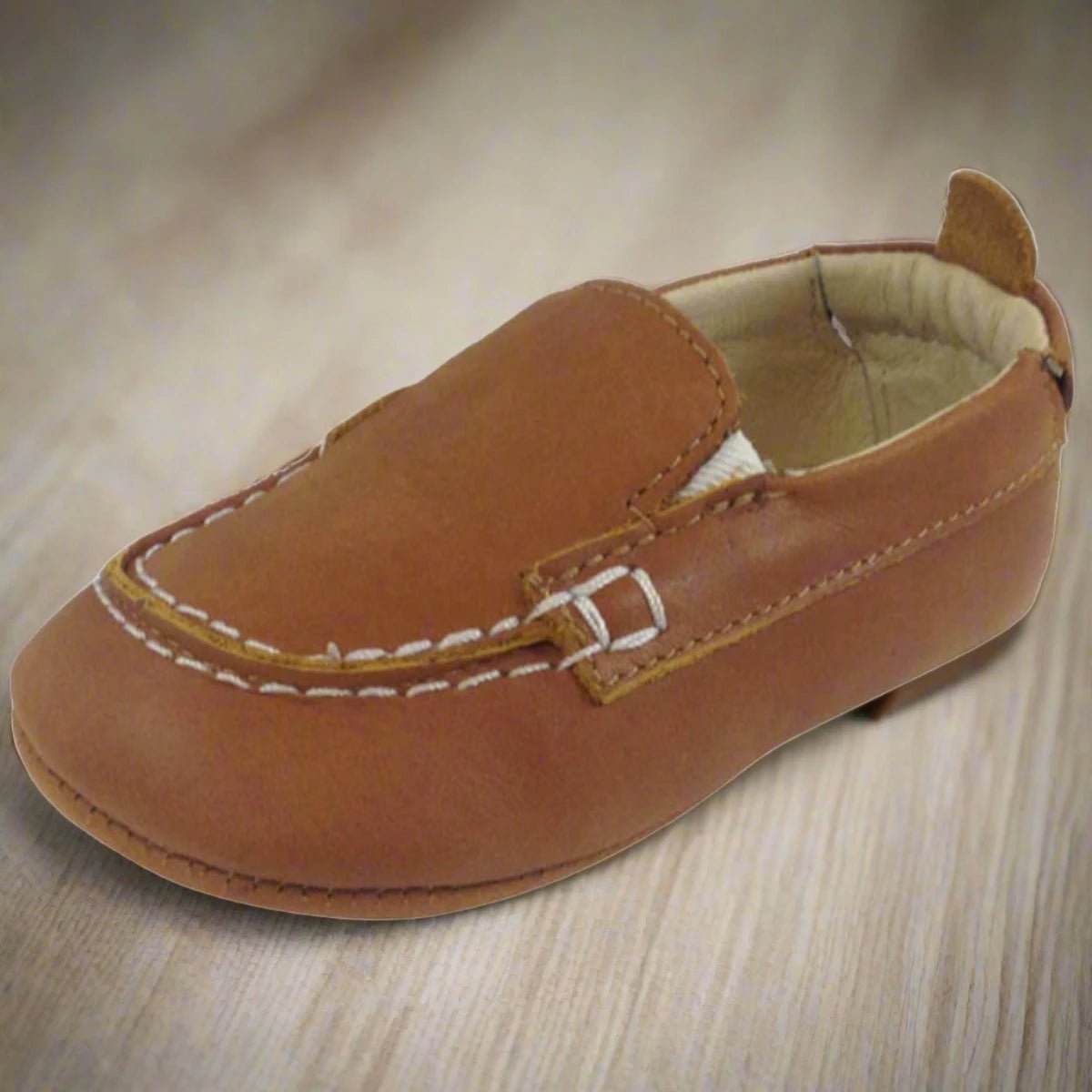 Old Soles Australia Baby Boys Tan Leather Boat Shoes HONEYPIEKIDS Size 19 6 9 Months