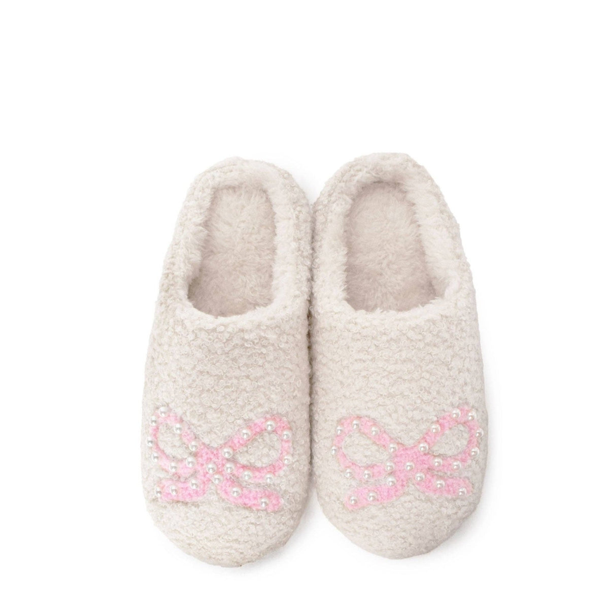 OMG Accessories - Bow Slippers with Pearls (4 PACK) | HONEYPIEKIDS 
