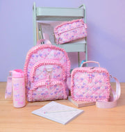 HONEYPIEKIDS | OMG Cherries and Ruffles Quilted Girls School Backpack