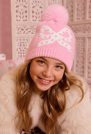 OMG Accessories - Pearl Bow Hat and Gloves Set | HONEYPIEKIDS 