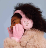 OMG Accessories - Rhinestone and Pearl Ear Muff and Gloves Set | HONEYPIEKIDS 