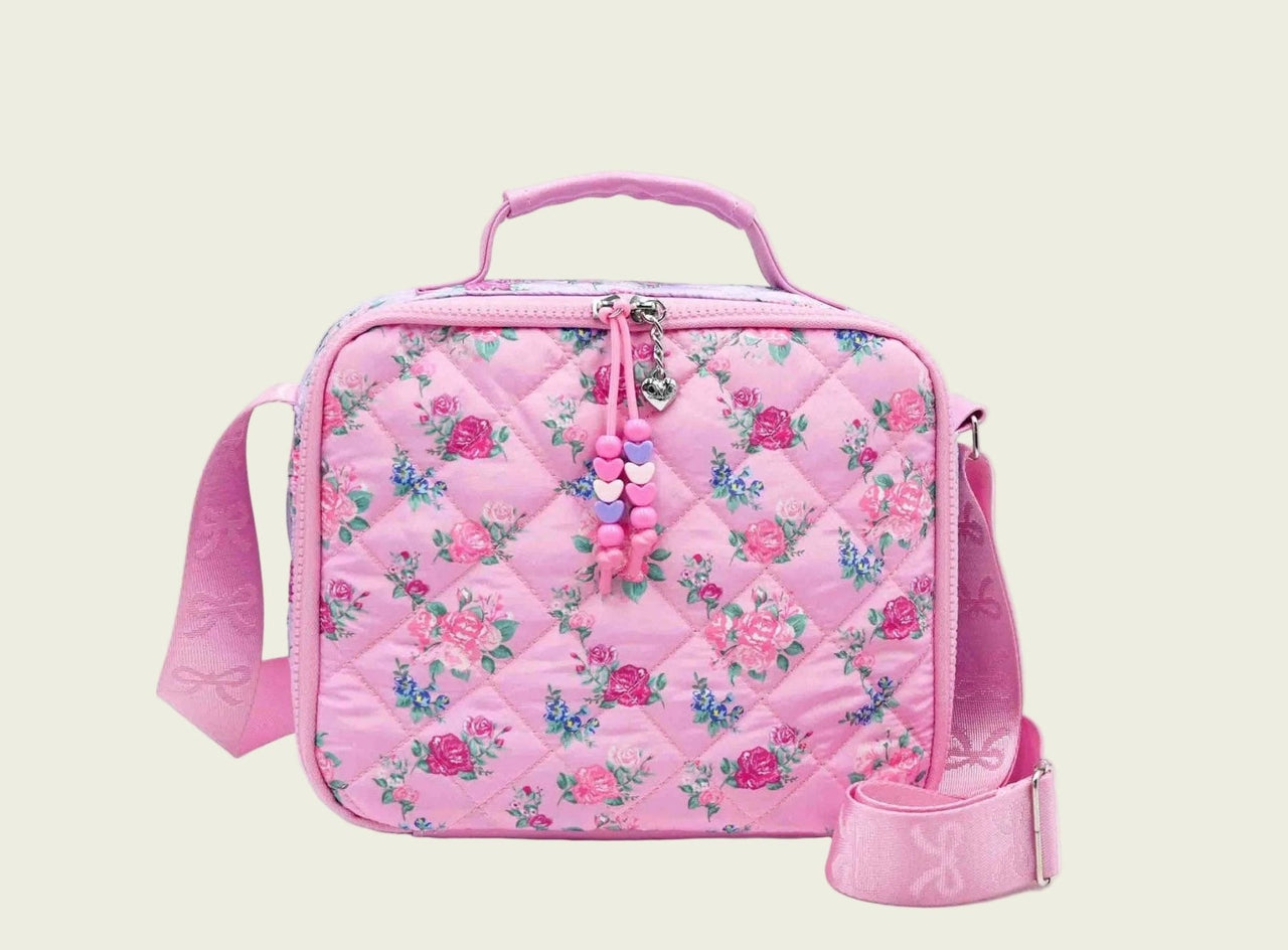 OMG Floral Quilted Lunch Bag with Charm | HONEYPIEKIDS