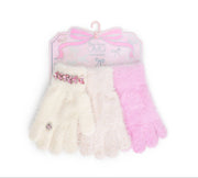 OMG Accessories - Rhinestone Hearts 3 Piece Gloves Set | HONEYPIEKIDS 