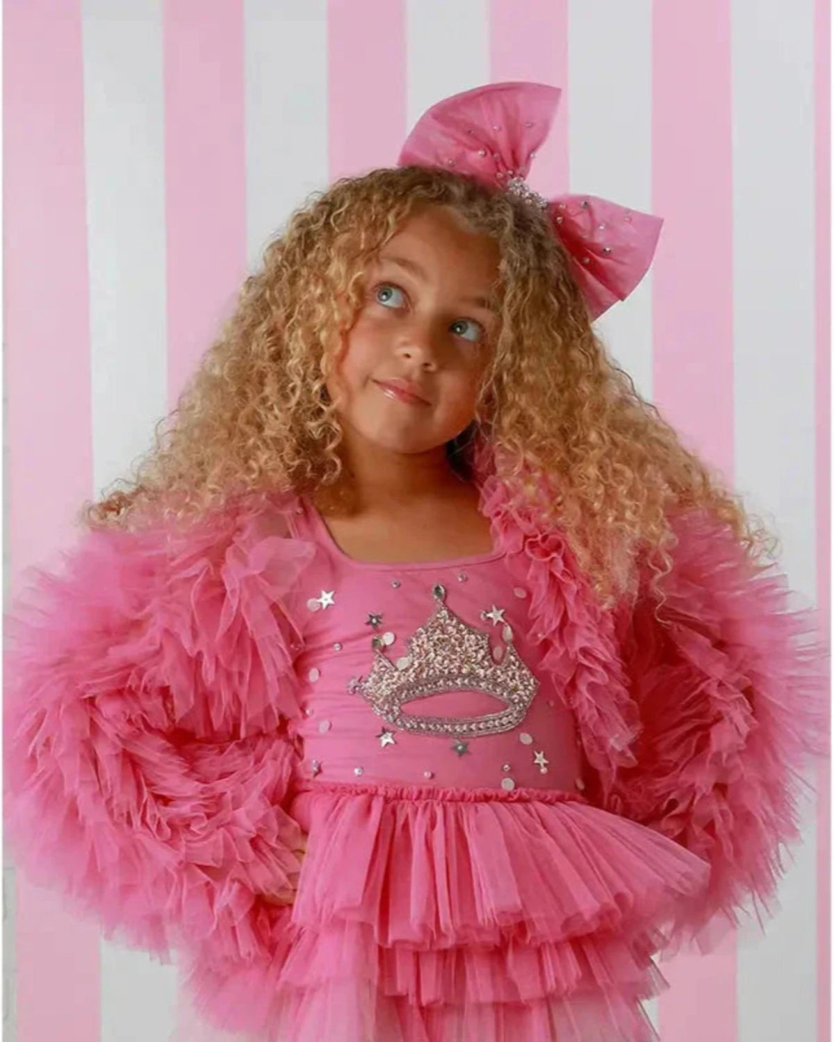 トップス Treat Girl's tulle frill jersey Toddler Tulle Long-Sleeve Jersey Dress | Carter's
