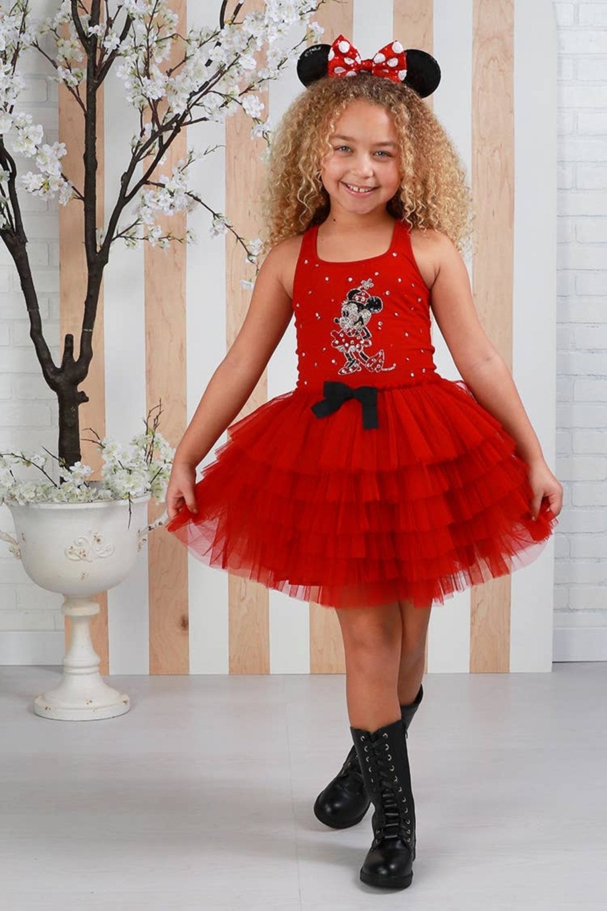Ooh! La, La! Couture Red Minnie Tutu Dress | HONEYPIEKIDS 
