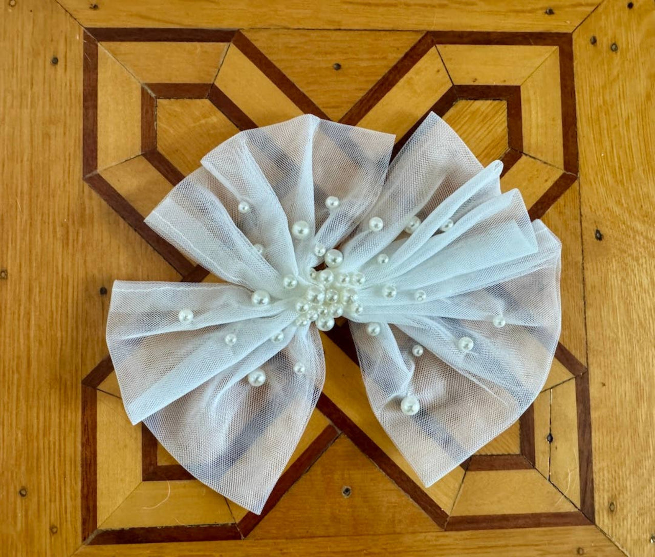 Ooh La La Couture Tulle Hairclip in Green Tea | HONEYPIEKIDS