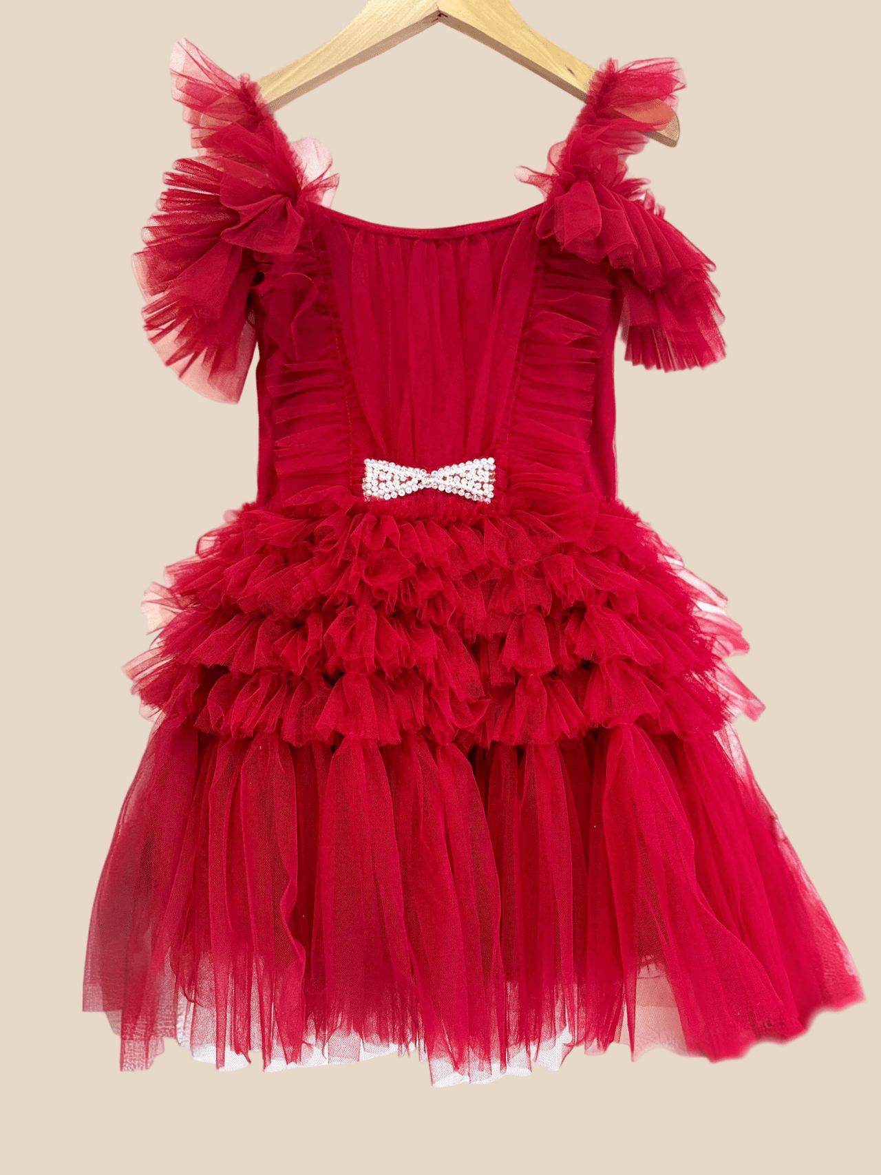 Ooh La La Couture Red Zoe Dress | HONEYPIEKIDS