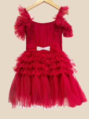 Ooh La La Couture Red Zoe Dress | HONEYPIEKIDS