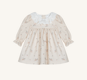 Patachou Baby Girls Beige Viyella Dress | HONEYPIEKIDS 