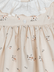Patachou Baby Girls Beige Viyella Dress | HONEYPIEKIDS 
