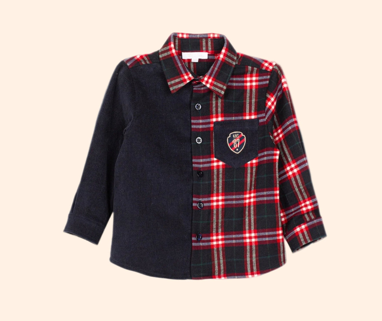 Patachou Boys Balmoral Tartan Shirt  | HONEYPIEKIDS