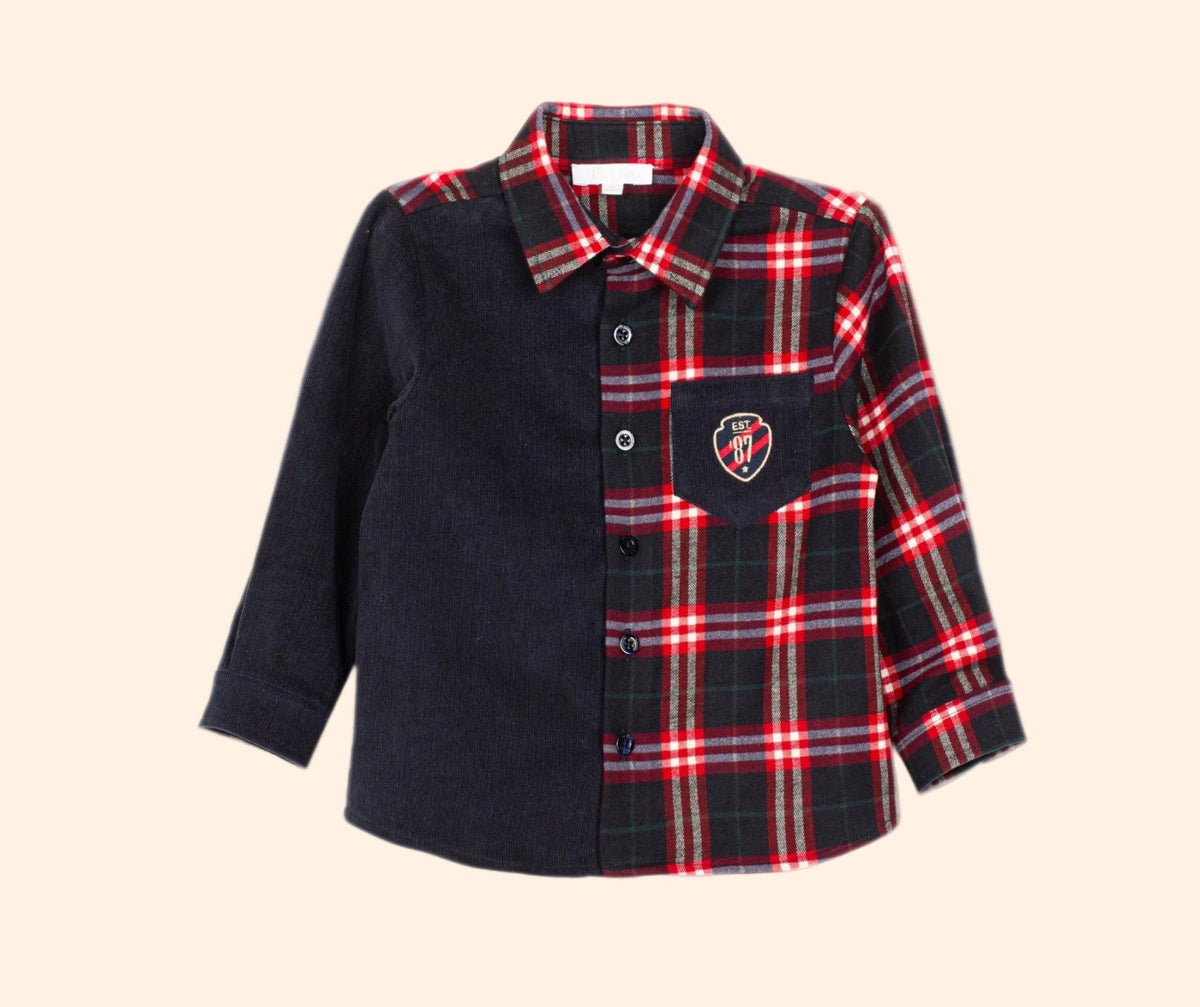 Patachou Boys Balmoral Tartan Shirt  | HONEYPIEKIDS