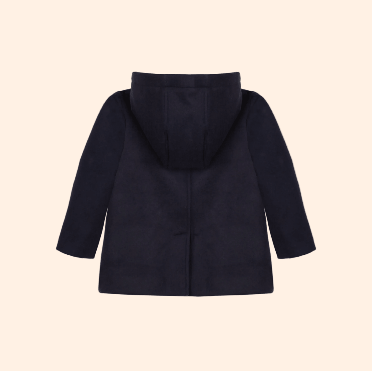 Patachou Boys Navy Blue Mouflon Coat With Hood | HONEYPIEKIDS 
