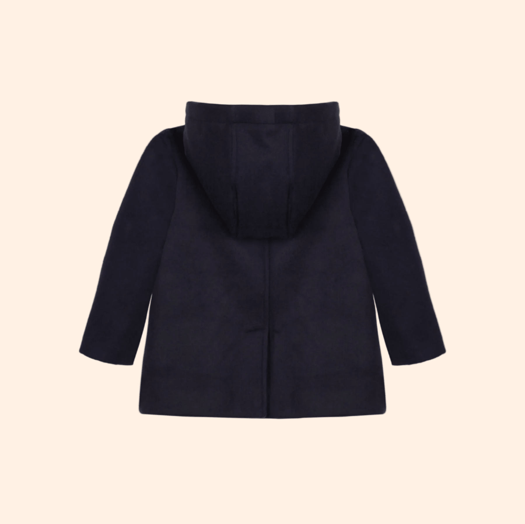 Patachou Boys Navy Blue Mouflon Coat With Hood | HONEYPIEKIDS 