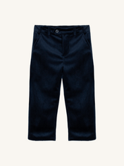 Patachou Boys Navy Blue Velvet Pants | HONEYPIEKIDS 