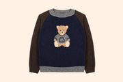 Patachou Boys Teddy Bear Cashmere Blend Knit Sweater | HONEYPIEKIDS 