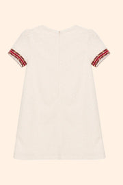 Patachou Girls Beige Boucle Dress | HONEYPIEKIDS 