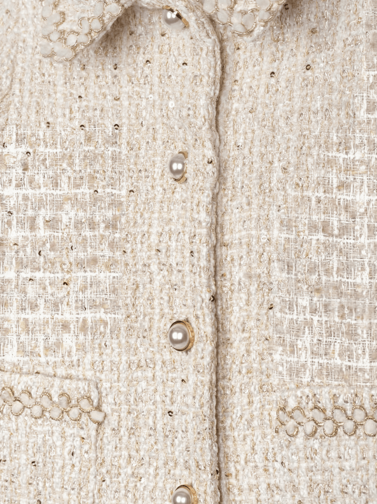 Patachou Girls Elegant Golden Sparkle Tweed Coat | HONEYPIEKIDS 