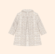 Patachou Girls Elegant Golden Sparkle Tweed Coat | HONEYPIEKIDS 