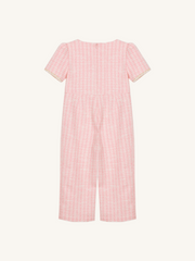 Patachou Girls Pink Tweed Jumpsuit | HONEYPIEKIDS 