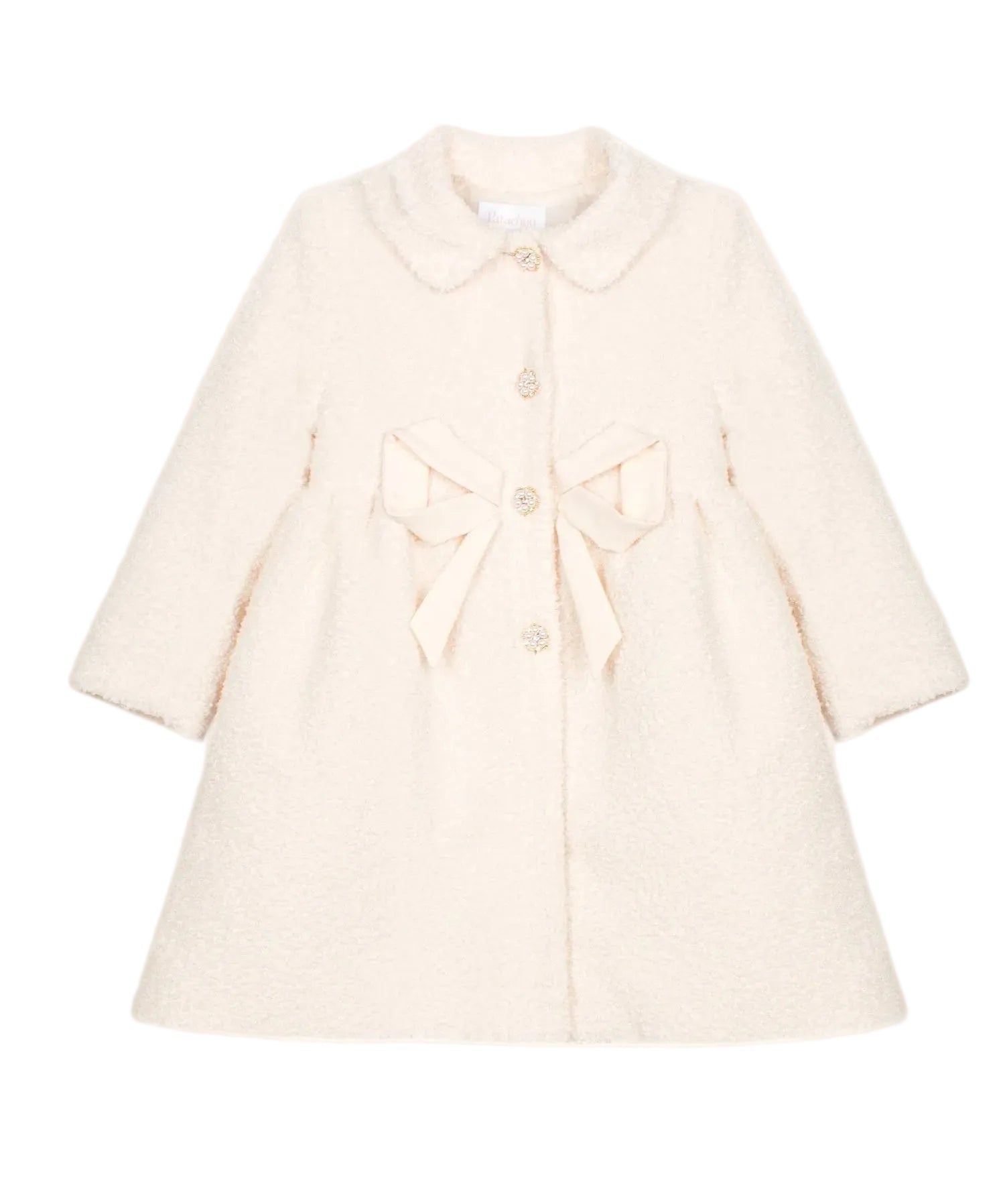Patachou Girls Sparkly Cream Tweed Coat | HONEYPIEKIDS