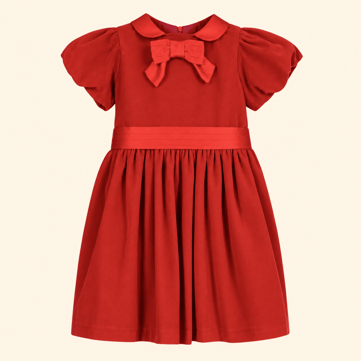 Patachou Red Velvet Bow Holiday Dress - Baby and Toddler | HONEYPIEKIDS