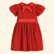 Patachou Red Velvet Bow Holiday Dress - Baby and Toddler | HONEYPIEKIDS