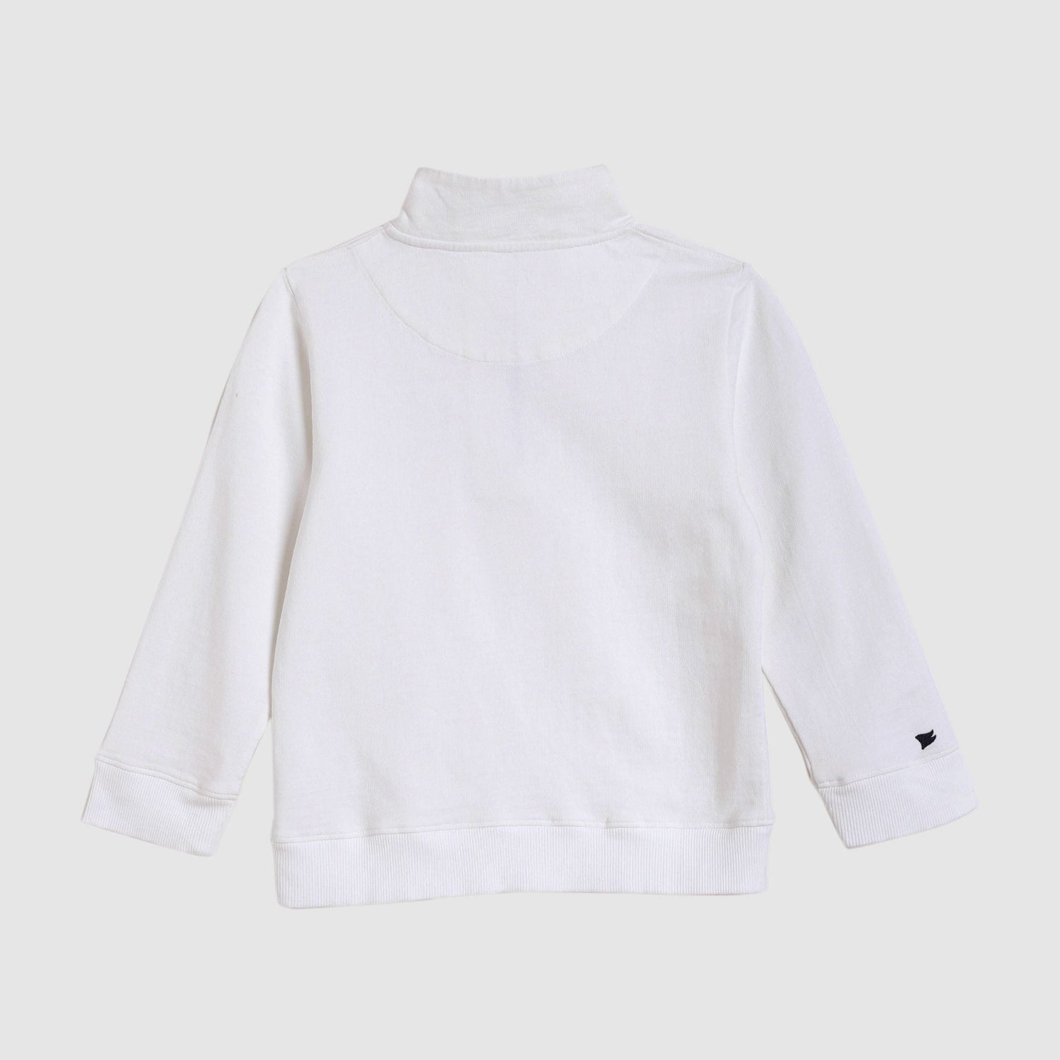Pedal Boys Americana Quarter Zip Sweater - White |  HONEYPIEKIDS