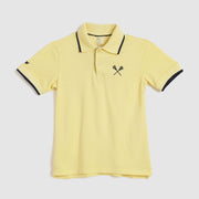 Pedal Boys Lacrosse Polo - Pale Yellow | HONEYPIEKIDS