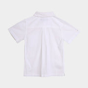 Pedal Boys Seersucker S/S Shirt  - White | HONEYPIEKIDS