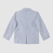 Pedal Boys Seersucker Sportcoat and Pants Set - Blue | HONEYPIEKIDS