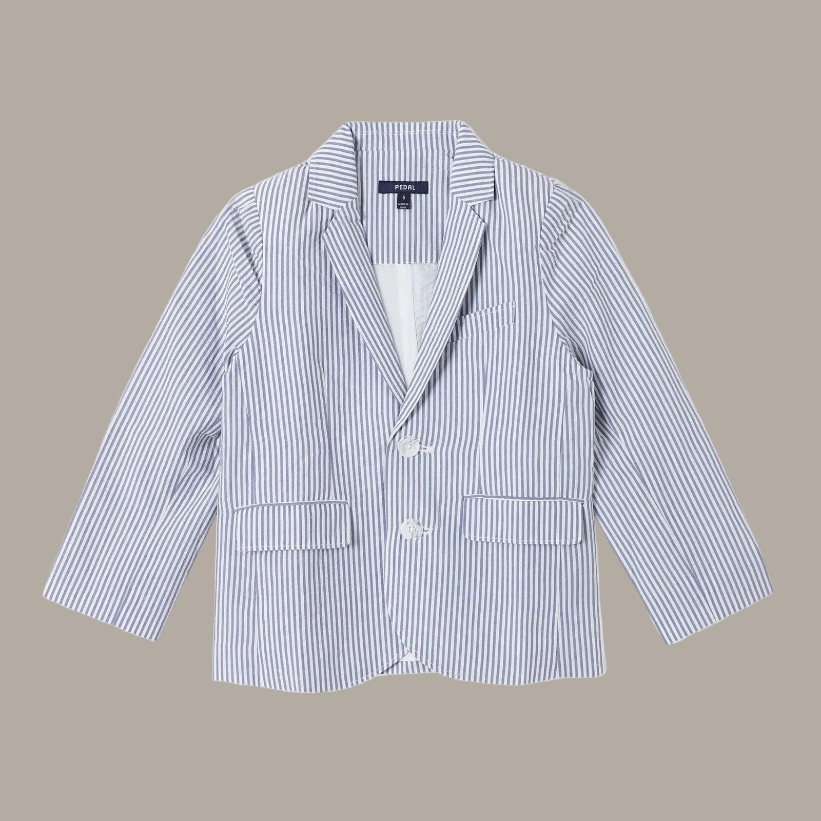 Pedal Boys Seersucker Sportcoat and Pants Set - Blue | HONEYPIEKIDS