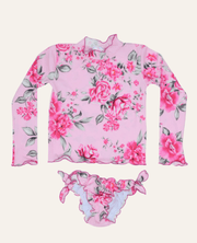 Piccoli Principi ALESSANDRA L /S Two Piece Swimsuit - WILD ROSE | HONEYPIEKIDS