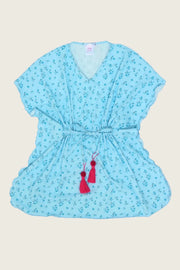 Piccoli Principi LIDIA Swimsuit Coverup Dress - BLUE PETAL | HONEYPIEKIDS