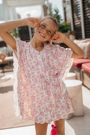 Piccoli Principi LIDIA Swimsuit Coverup Dress - ROSES and STRIPES | HONEYPIEKIDS 