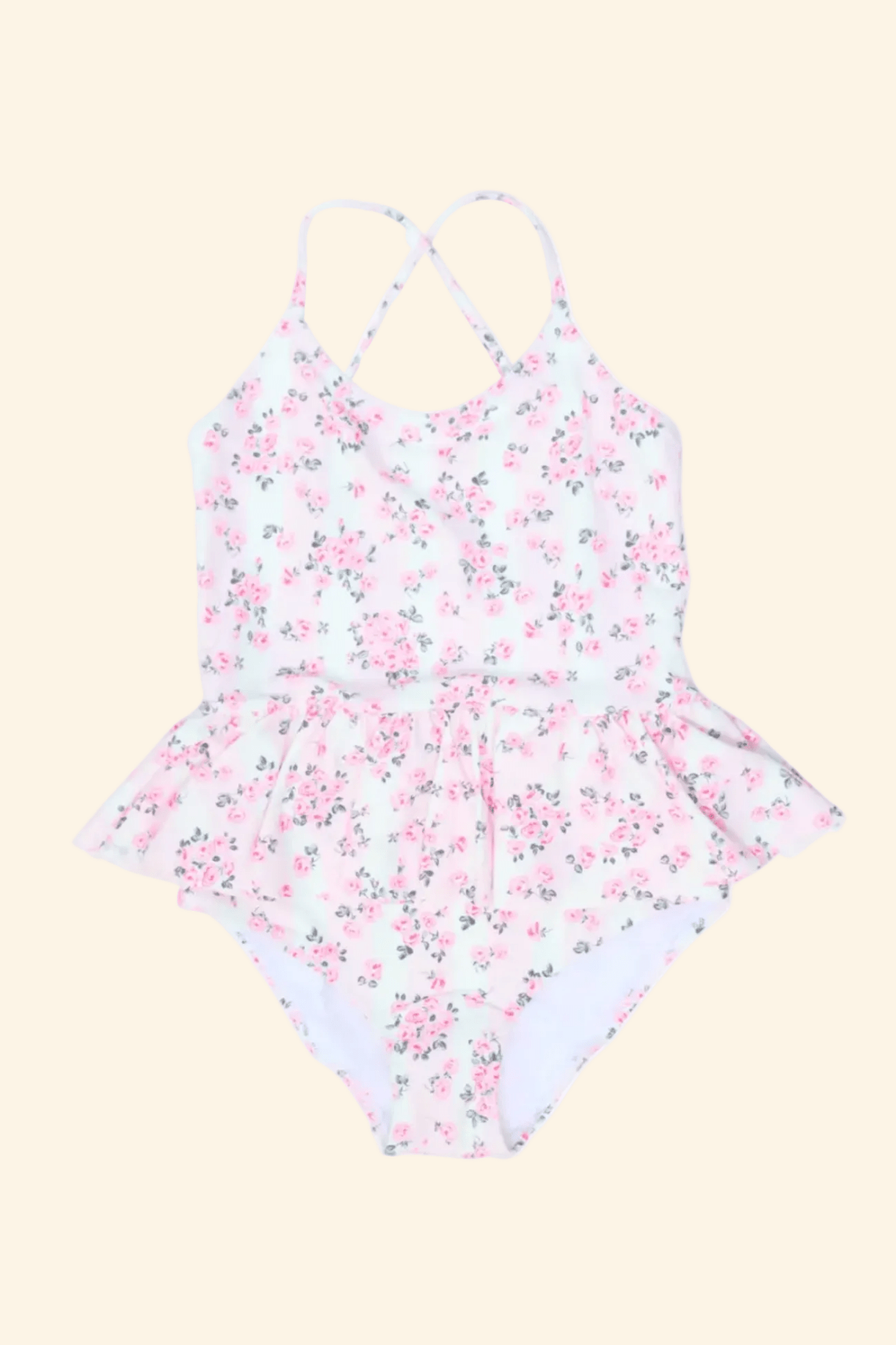 Piccoli Principi THEA One Piece Skirted Swimsuit - ROSES & STRIPES | HONEYPIEKIDS